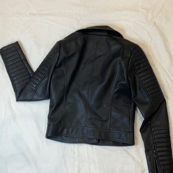 Noisy May Faux Leather Jacket | Size S | Black Leather Jacket | Coated Jacket - Picture 12 of 13